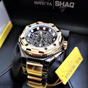 NEW Invicta Reserve SHAQ Pro Diver 55mm Swiss Quartz 1.15ctw Diamond LE Watch